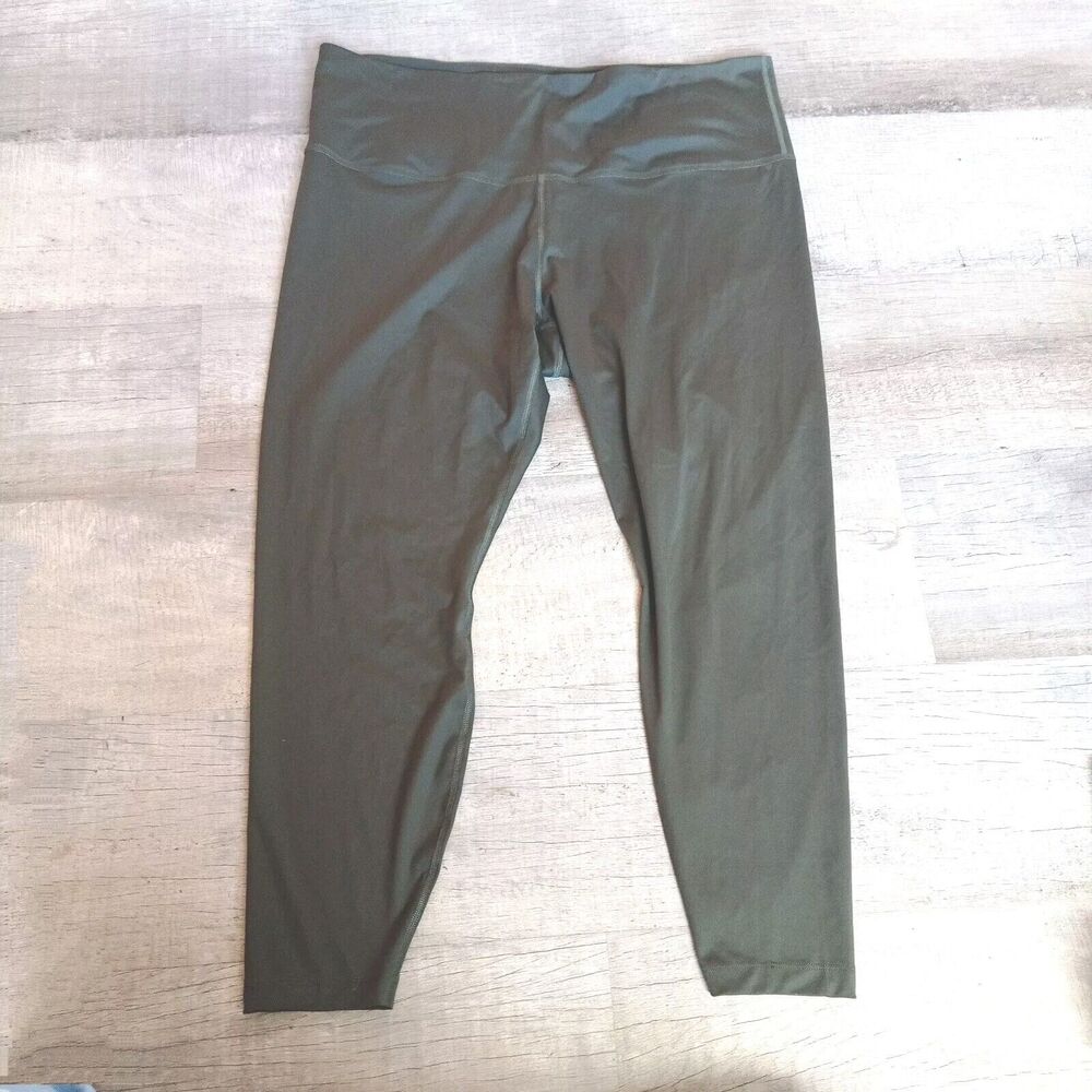 Nike LOGO Women's sage green leggings size XXL - Picture 1 of 7